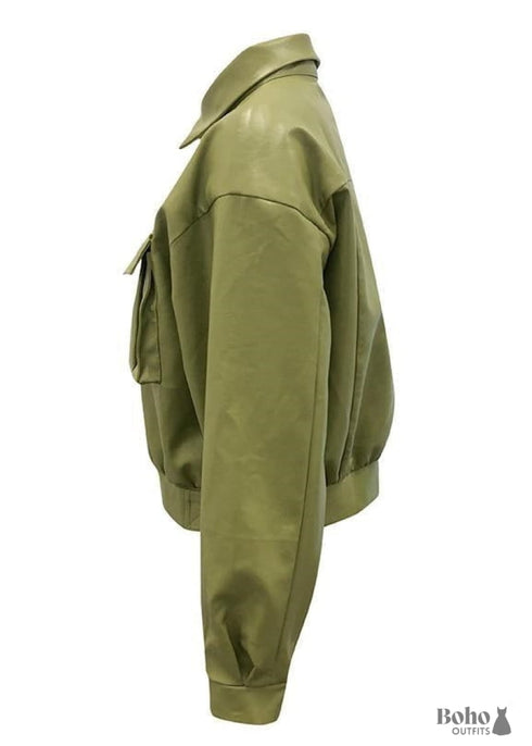 Boho Chic Jacket in Faux Leather